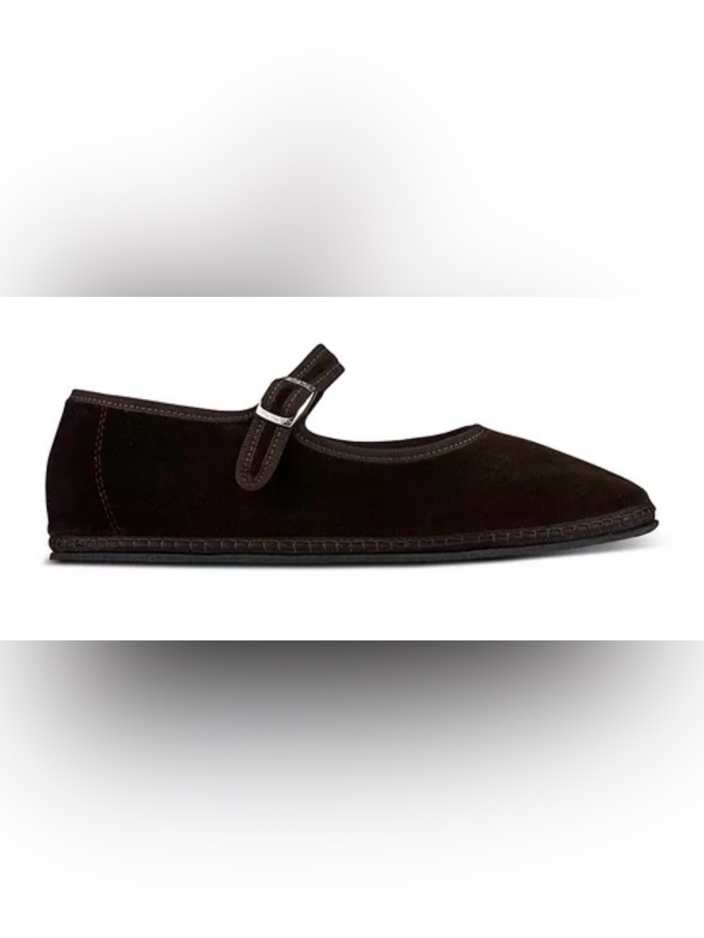 Vibi Venezia brown velvet Mary Jane flats - Picture 3 of 11